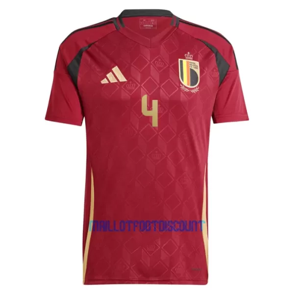 Maillot De Foot Belgique Faes 4 Domicile Euro 2024