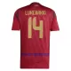 Maillot De Foot Belgique Lukebakio 14 Domicile Euro 2024