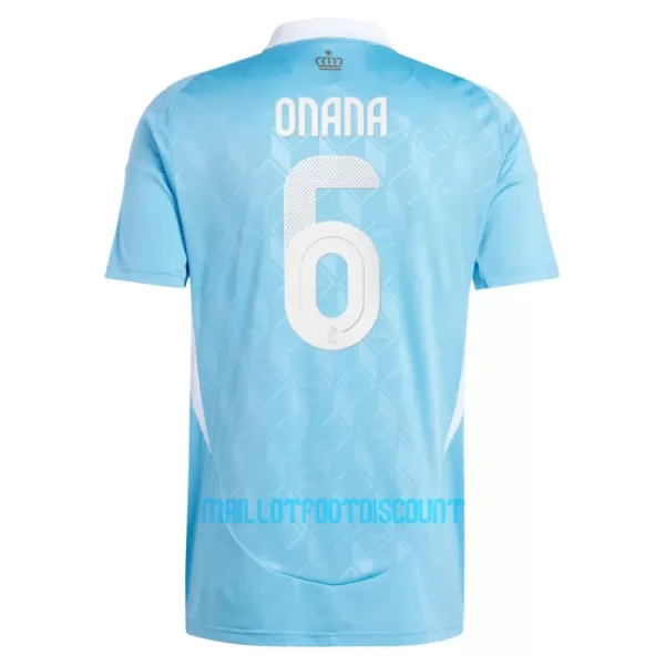 Maillot De Foot Belgique Onana 6 Extérieur Euro 2024