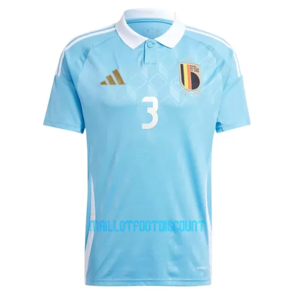 Maillot De Foot Belgique Theate 3 Extérieur Euro 2024