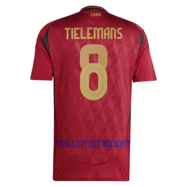 Maillot De Foot Belgique Tielemans 8 Domicile Euro 2024