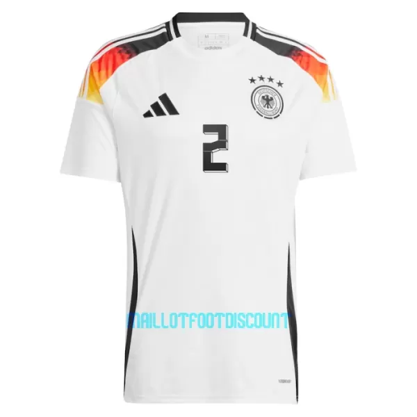 Maillot De Foot Allemagne Antonio Rüdiger 2 Domicile Euro 2024