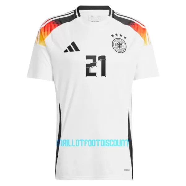 Maillot De Foot Allemagne Ilkay Gündogan 21 Domicile Euro 2024