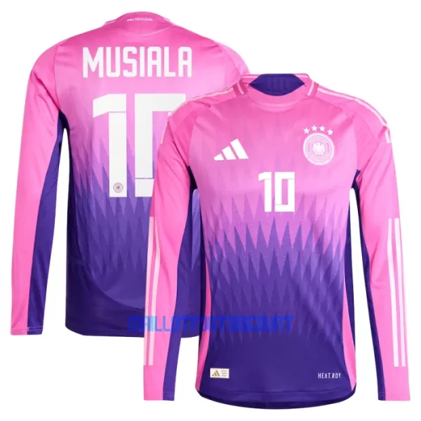 Maillot De Foot Allemagne Jamal Musiala 10 Extérieur Euro 2024 Manches Longues