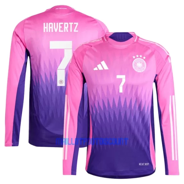 Maillot De Foot Allemagne Kai Havertz 7 Extérieur Euro 2024 Manches Longues