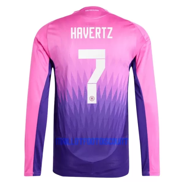 Maillot De Foot Allemagne Kai Havertz 7 Extérieur Euro 2024 Manches Longues