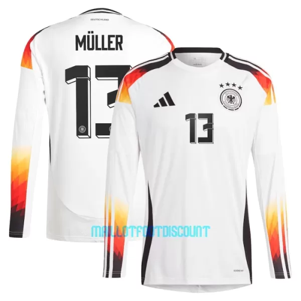 Maillot De Foot Allemagne Thomas Müller 13 Domicile Euro 2024 Manches Longues