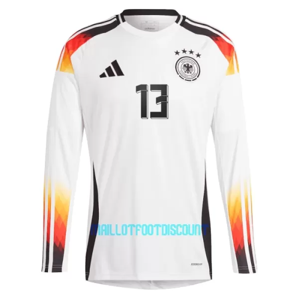 Maillot De Foot Allemagne Thomas Müller 13 Domicile Euro 2024 Manches Longues