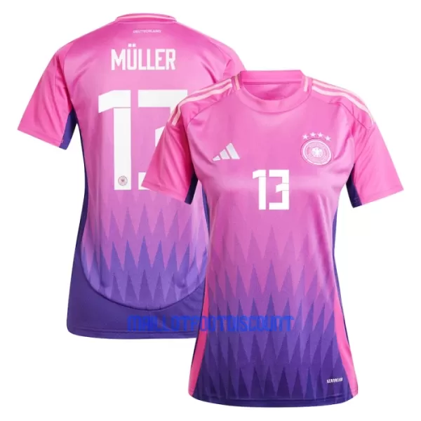 Maillot De Foot Allemagne Thomas Müller 13 Femme Extérieur Euro 2024