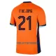 Kit De Football Pays-Bas Frenkie de Jong 21 Enfant Domicile Euro 2024