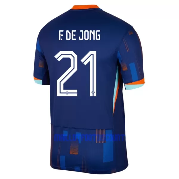 Kit De Football Pays-Bas Frenkie de Jong 21 Enfant Extérieur Euro 2024