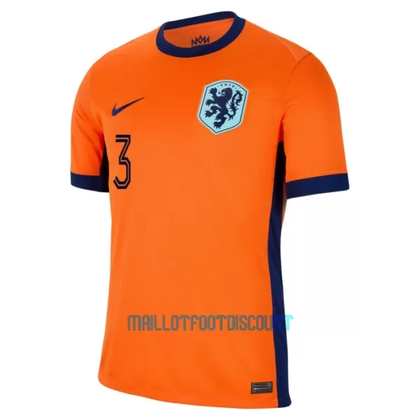 Kit De Football Pays-Bas Matthijs de Ligt 3 Enfant Domicile Euro 2024