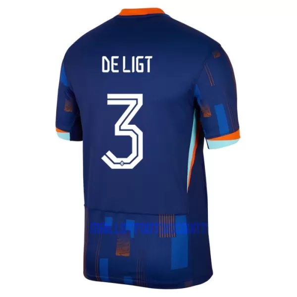 Kit De Football Pays-Bas Matthijs de Ligt 3 Enfant Extérieur Euro 2024