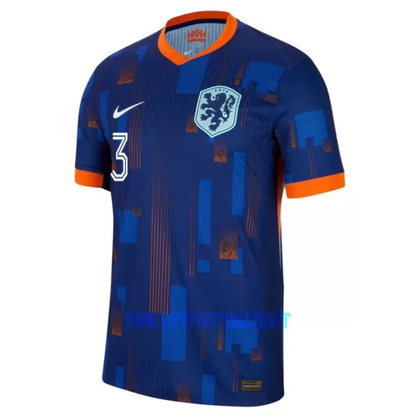 Kit De Football Pays-Bas Matthijs de Ligt 3 Enfant Extérieur Euro 2024