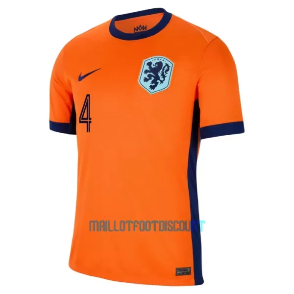 Kit De Football Pays-Bas Virgil van Dijk 4 Enfant Domicile Euro 2024