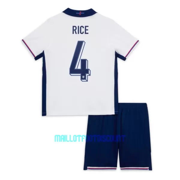 Kit De Football Angleterre Declan Rice 4 Enfant Domicile Euro 2024