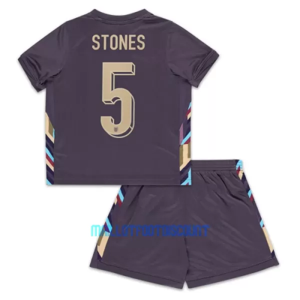 Kit De Football Angleterre John Stones 5 Enfant Extérieur Euro 2024