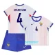 Kit De Football France Dayot Upamecano 4 Enfant Extérieur Euro 2024