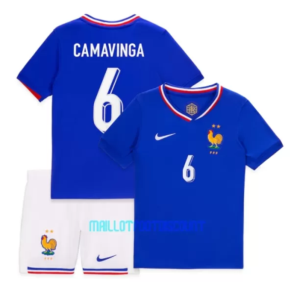 Kit De Football France Eduardo Camavinga 6 Enfant Domicile Euro 2024