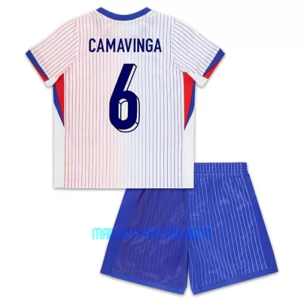 Kit De Football France Eduardo Camavinga 6 Enfant Extérieur Euro 2024