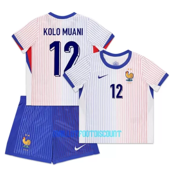 Kit De Football France Kolo Muani 12 Enfant Extérieur Euro 2024