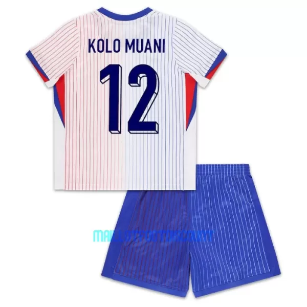 Kit De Football France Kolo Muani 12 Enfant Extérieur Euro 2024