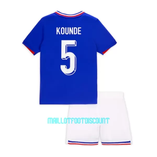 Kit De Football France Kounde 5 Enfant Domicile Euro 2024