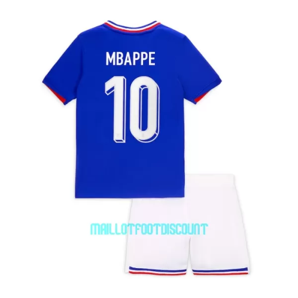 Kit De Football France Kylian Mbappé 10 Enfant Domicile Euro 2024