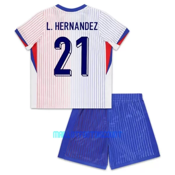 Kit De Football France L. Hernandez 21 Enfant Extérieur Euro 2024