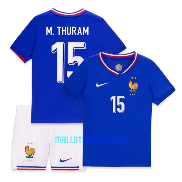 Kit De Football France M. Thuram 15 Enfant Domicile Euro 2024