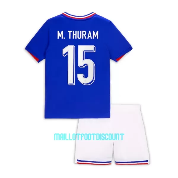 Kit De Football France M. Thuram 15 Enfant Domicile Euro 2024