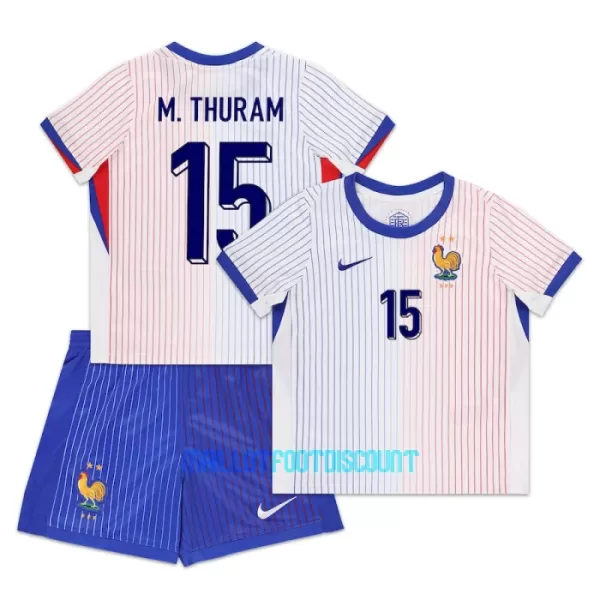 Kit De Football France M. Thuram 15 Enfant Extérieur Euro 2024