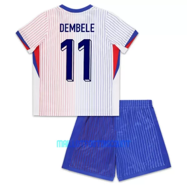 Kit De Football France Ousmane Dembélé 11 Enfant Extérieur Euro 2024