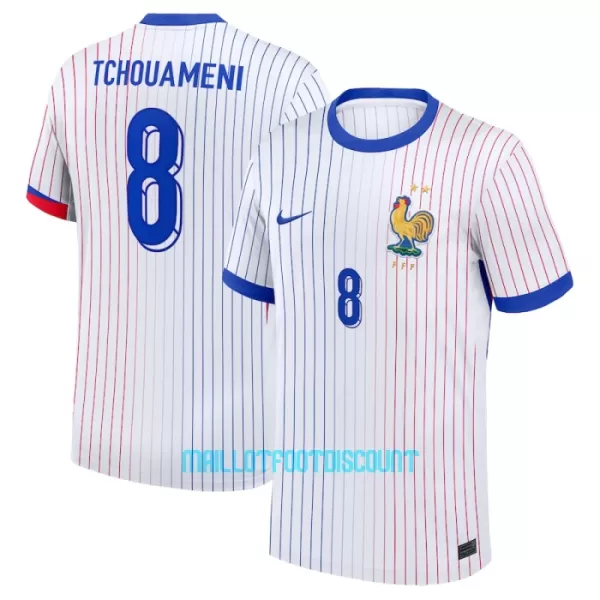 Maillot De Foot France Aurélien Tchouaméni 8 Extérieur Euro 2024