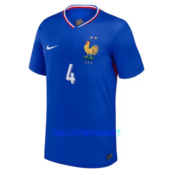 Maillot De Foot France Dayot Upamecano 4 Domicile Euro 2024