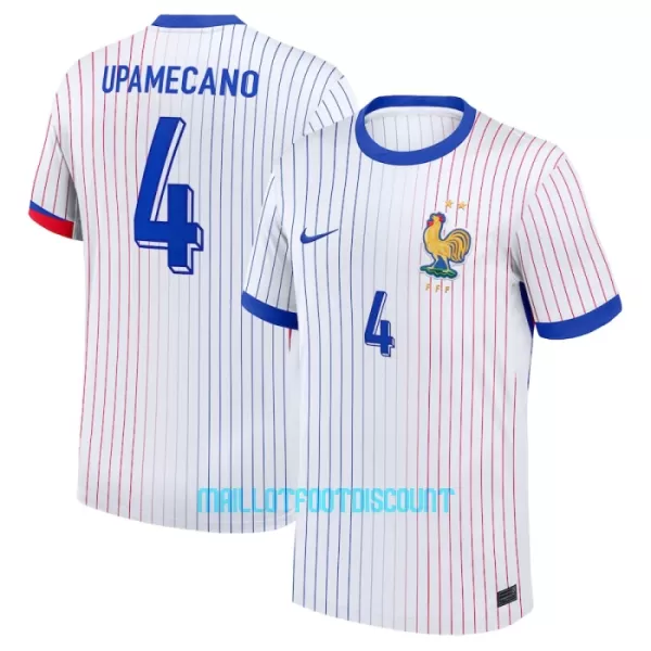 Maillot De Foot France Dayot Upamecano 4 Extérieur Euro 2024