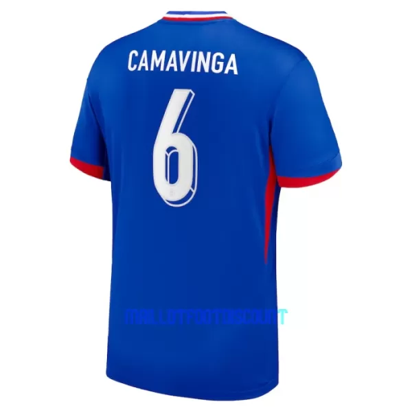 Maillot De Foot France Eduardo Camavinga 6 Domicile Euro 2024