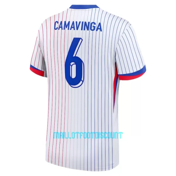 Maillot De Foot France Eduardo Camavinga 6 Extérieur Euro 2024