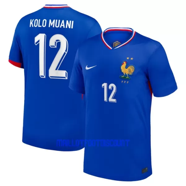 Maillot De Foot France Kolo Muani 12 Domicile Euro 2024