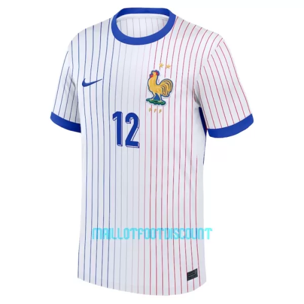 Maillot De Foot France Kolo Muani 12 Extérieur Euro 2024