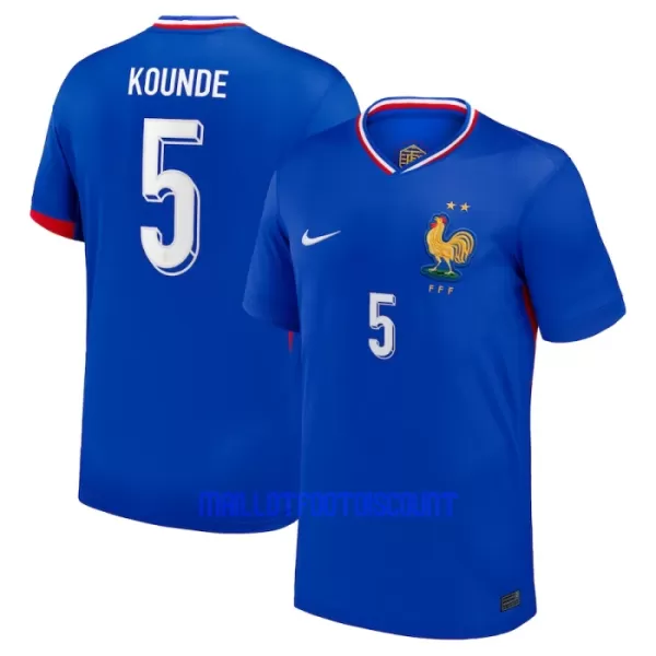 Maillot De Foot France Kounde 5 Domicile Euro 2024