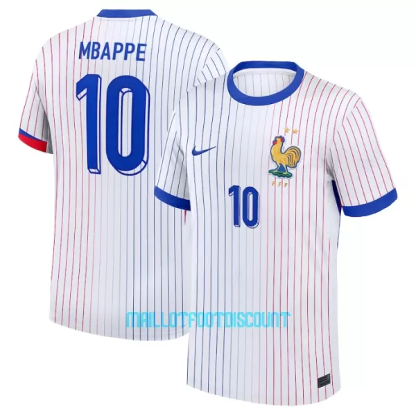 Maillot De Foot France Kylian Mbappé 10 Extérieur Euro 2024