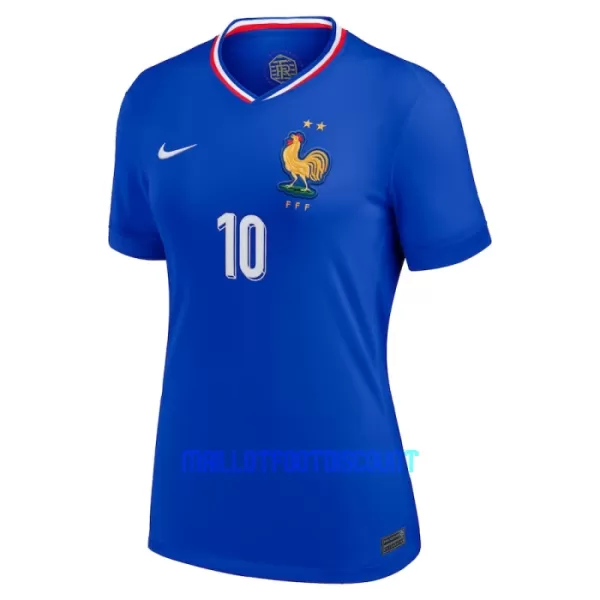 Maillot De Foot France Kylian Mbappé 10 Femme Domicile Euro 2024