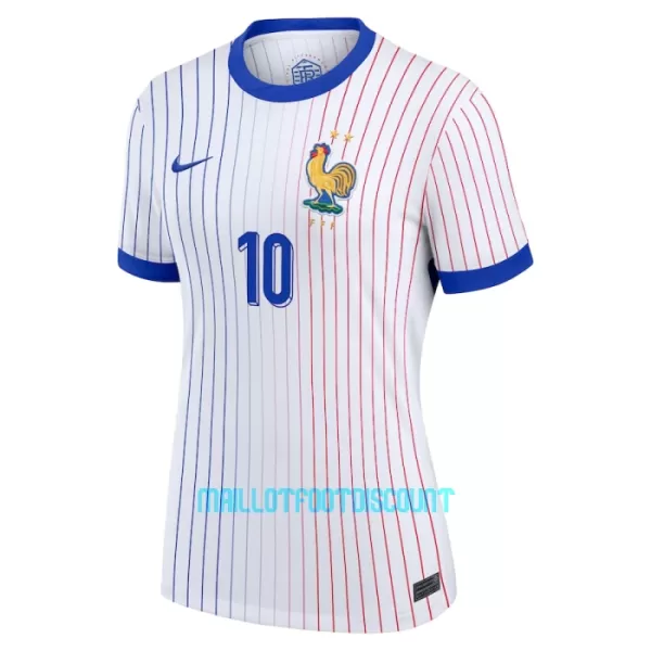 Maillot De Foot France Kylian Mbappé 10 Femme Extérieur Euro 2024