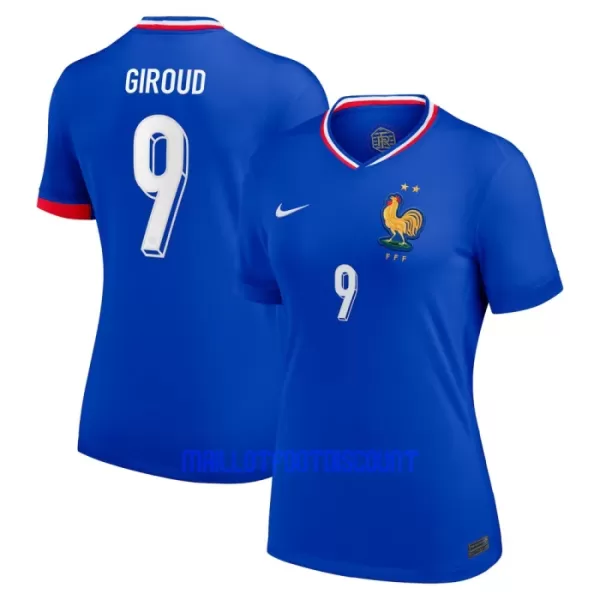 Maillot De Foot France Olivier Giroud 9 Femme Domicile Euro 2024