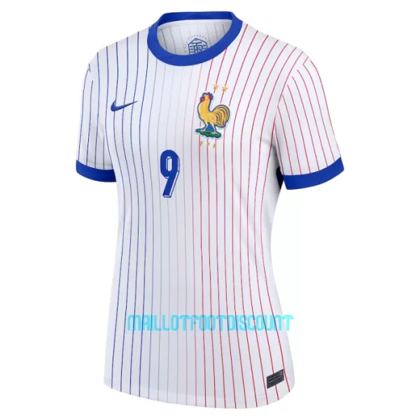 Maillot De Foot France Olivier Giroud 9 Femme Extérieur Euro 2024