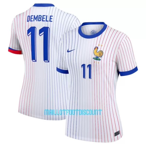 Maillot De Foot France Ousmane Dembélé 11 Femme Extérieur Euro 2024