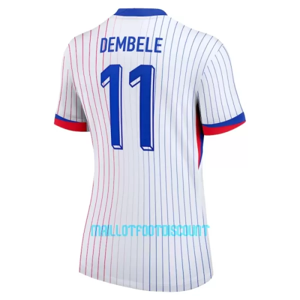 Maillot De Foot France Ousmane Dembélé 11 Femme Extérieur Euro 2024