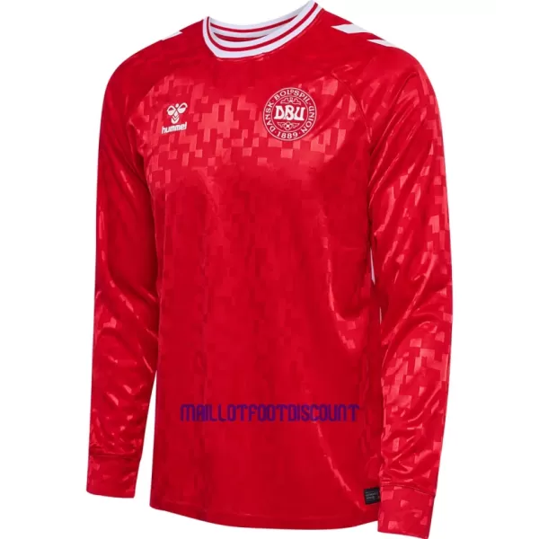 Maillot De Foot Danemark Domicile Euro 2024 Manches Longues