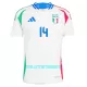 Maillot De Foot Italie Federico Chiesa 14 Extérieur Euro 2024